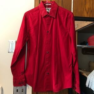 Men’s Red 1MX Express Dress shirt